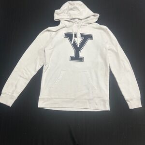 Fanatics Yale University Bulldogs Hoodie White Navy Blue Y Logo Mens Medium